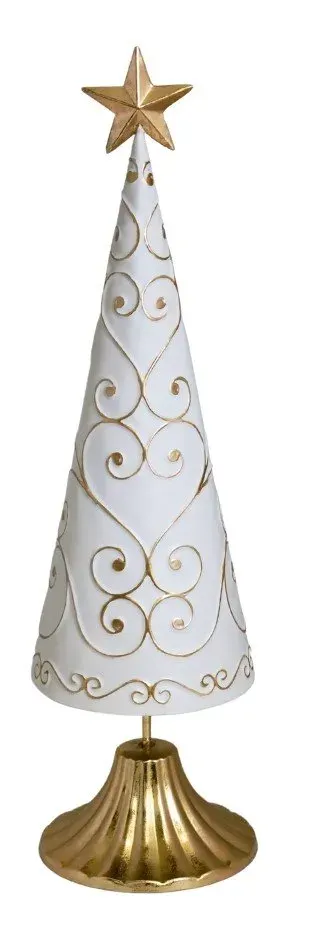 CHOINKA metalowa DUŻA 8796 beżowo-złota CHOINKA metalowa DUŻA 8796 beżowo-złota