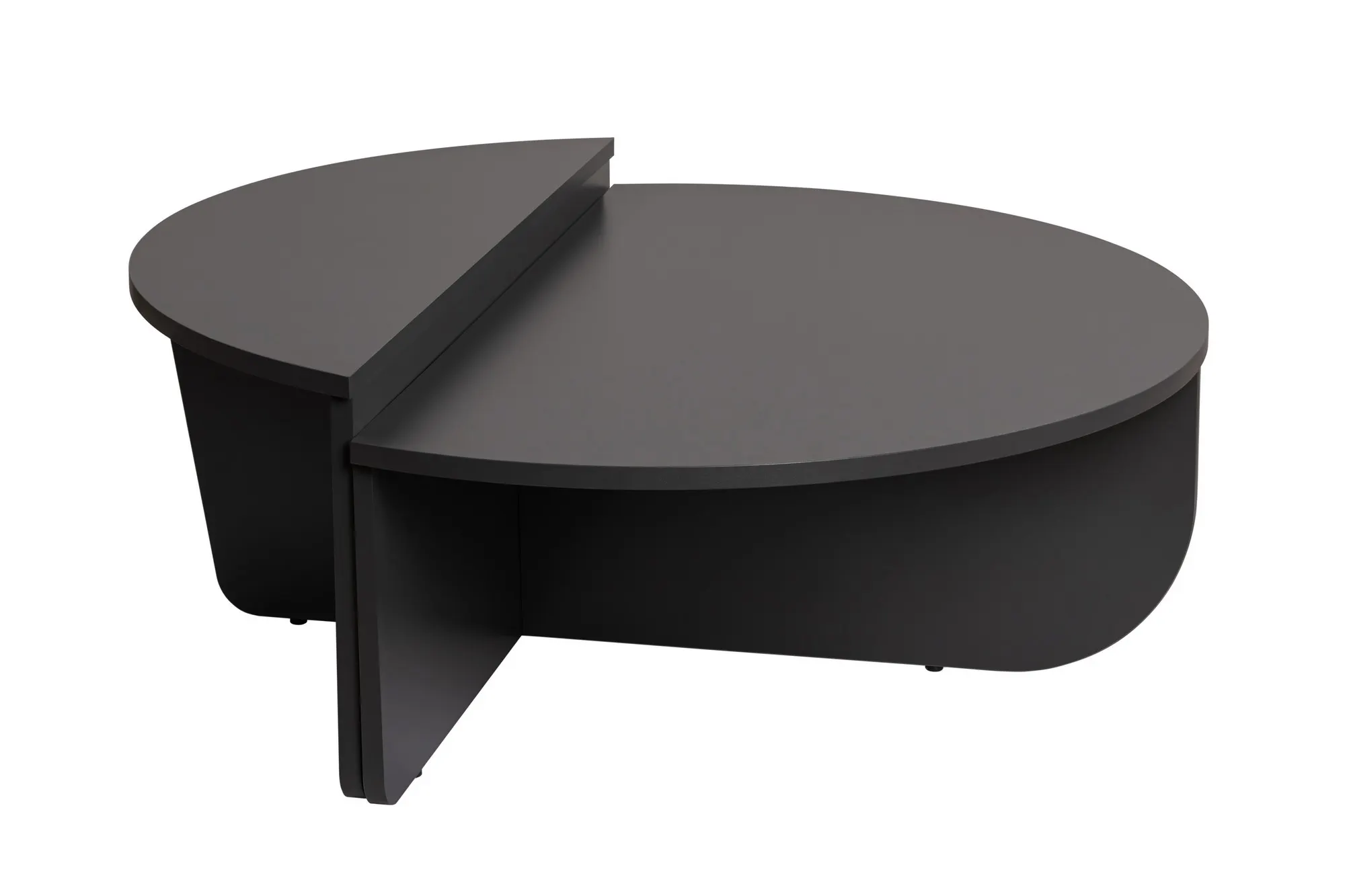 Stolik kawowy 2-elementowy ORION 90x90 cm antracytowy