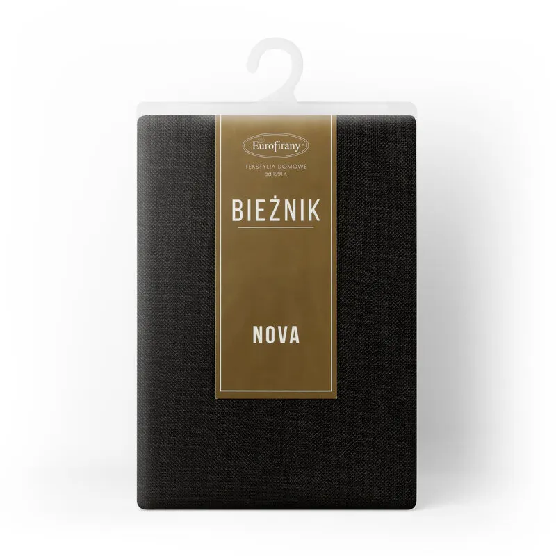 OBRUS STELLA 2 40 X 180 CM CZARNY OBRUS STELLA 2 40 X 180 CM CZARNY