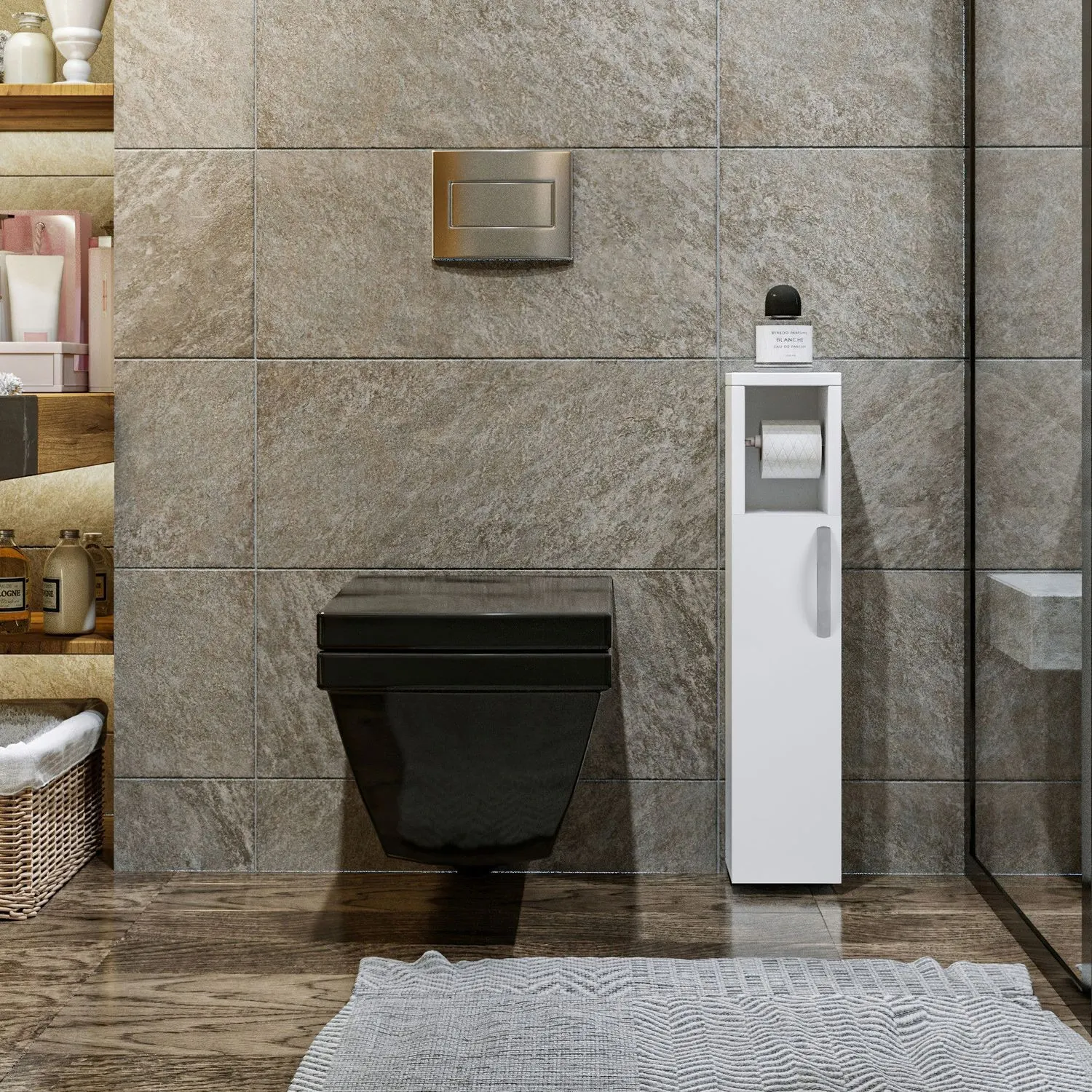 Szafka łazienkowa z wieszakiem wisząca STAR SZ15 W65 biała - ASI_854KLN4302