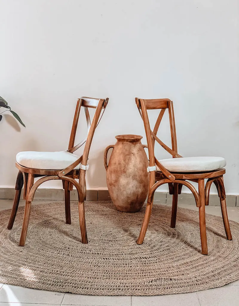 KRZESŁO TIKA DREWNO TEKOWE - MML2KTI