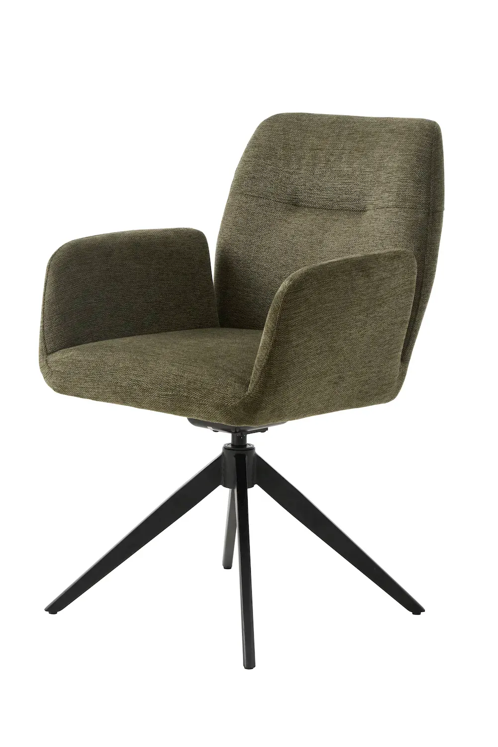 Krzesło obrotowe ROXANA z podłokietnikami oliwkowe