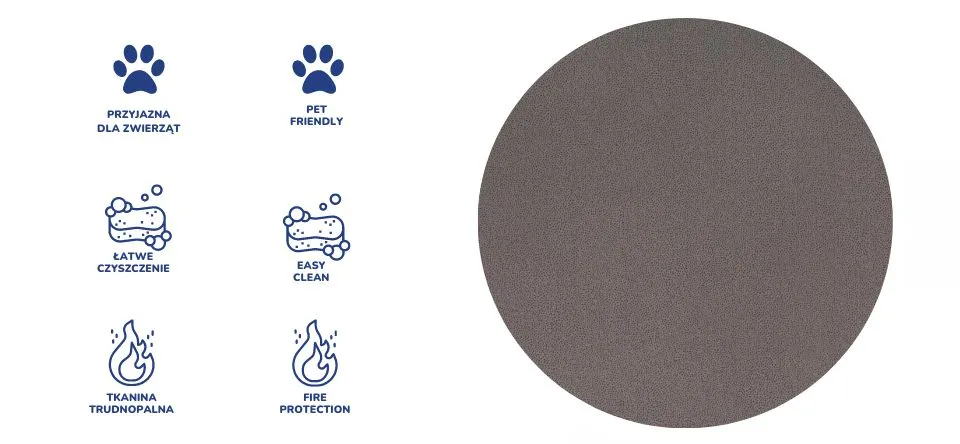 Krzesło obrotowe Perto Plus poler Deco 17 rozmiar 7 - PB-K-7-C-C-DC17