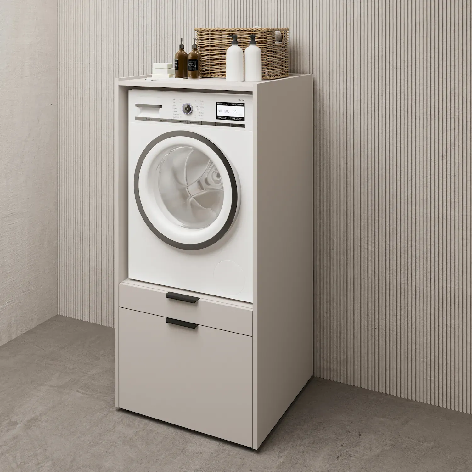 Zabudowa na pralkę lub suszarkę ANDIAMO szuflada półka kaszmir - 30KSOK60