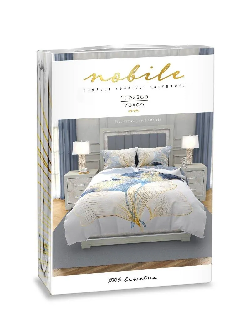 Pościel komplet NOBILE 011 160x200+2x70x80 satyna bawełaniana fotoprint wielokolorowy - FARO_31217