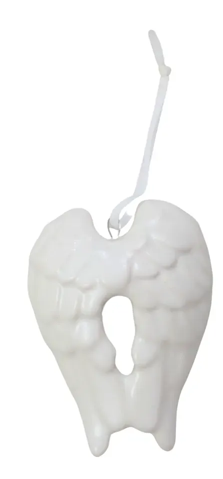 Zawieszka ceramiczna SKRZYDŁA biała