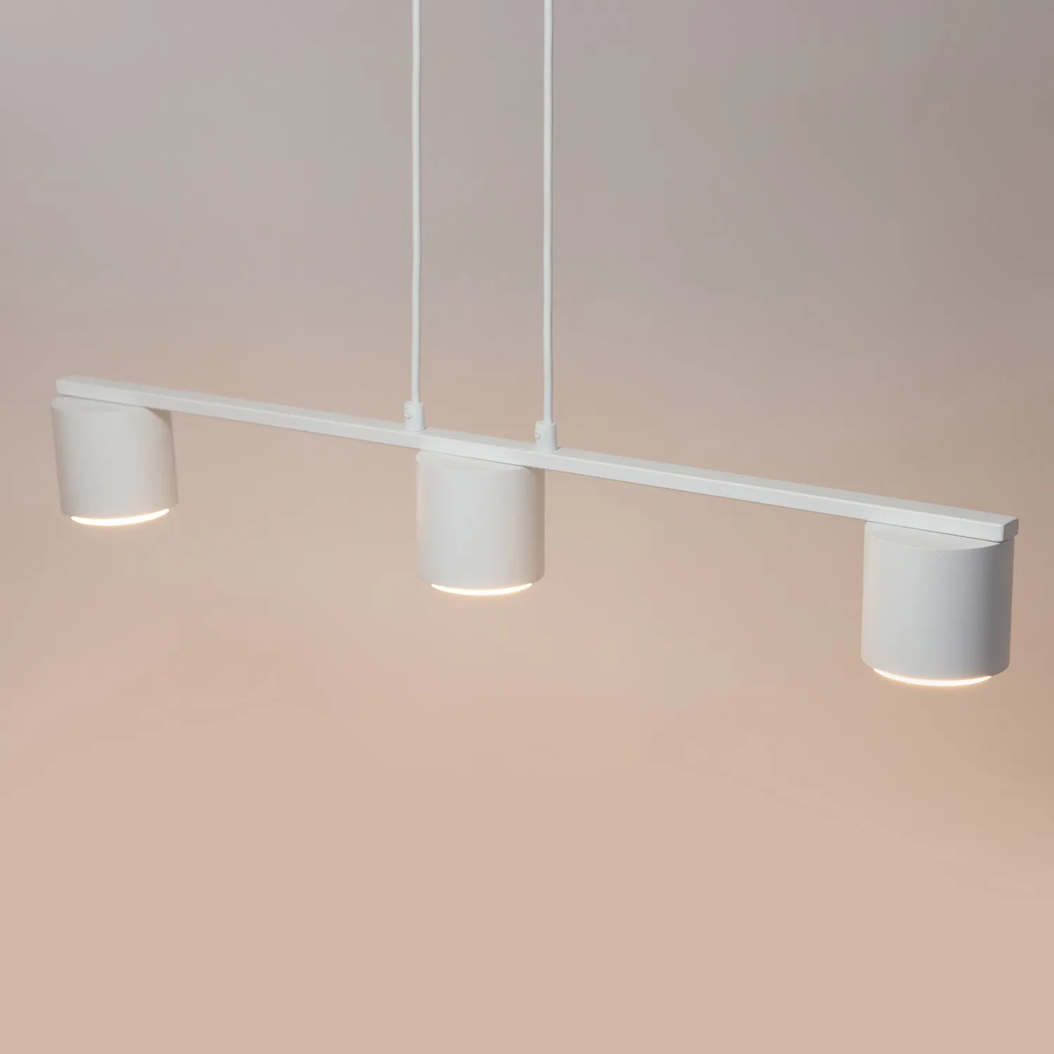 Lampa wisząca stalowa MILA 3 biała - SI_41350