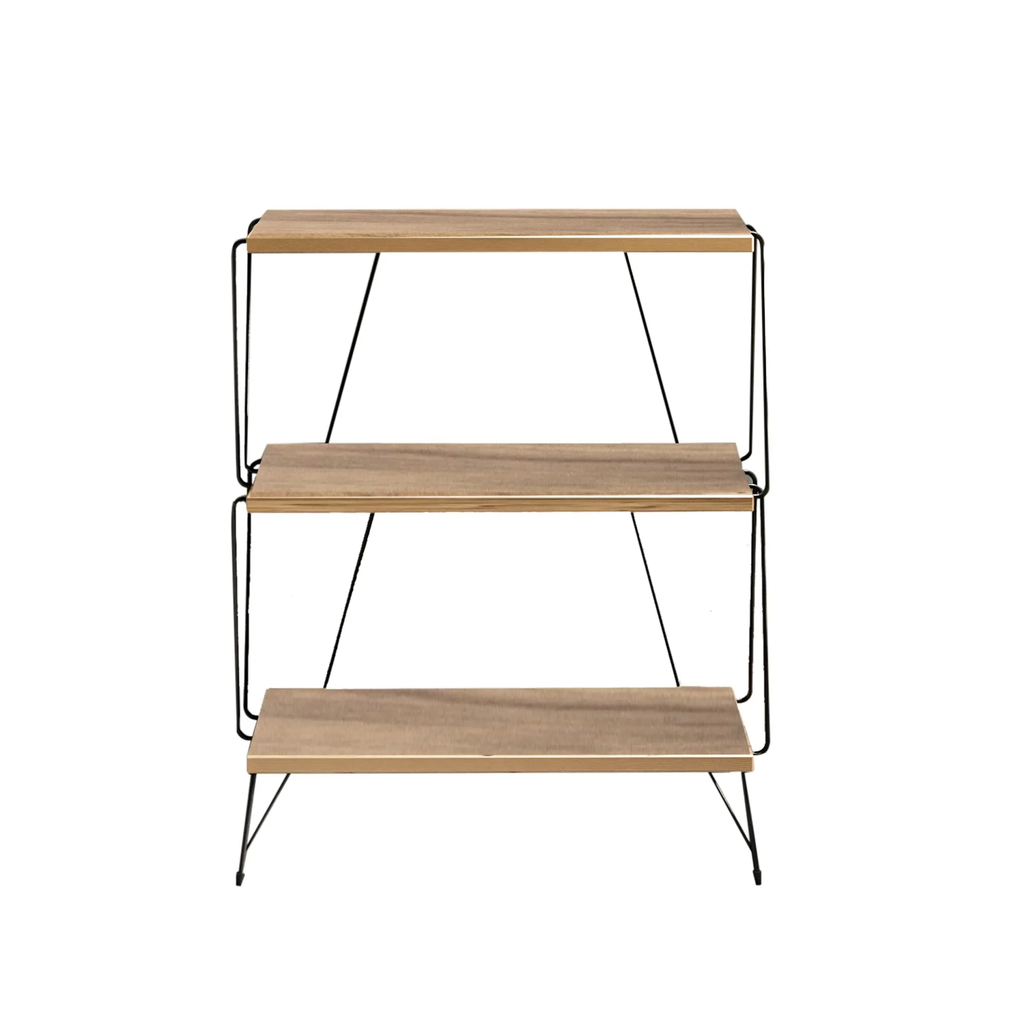 Stolik boczny wielofunkcyjny LAZANDOS 30x46 cm sosna naturalna czarny stelaż - ASI_854KLN4320