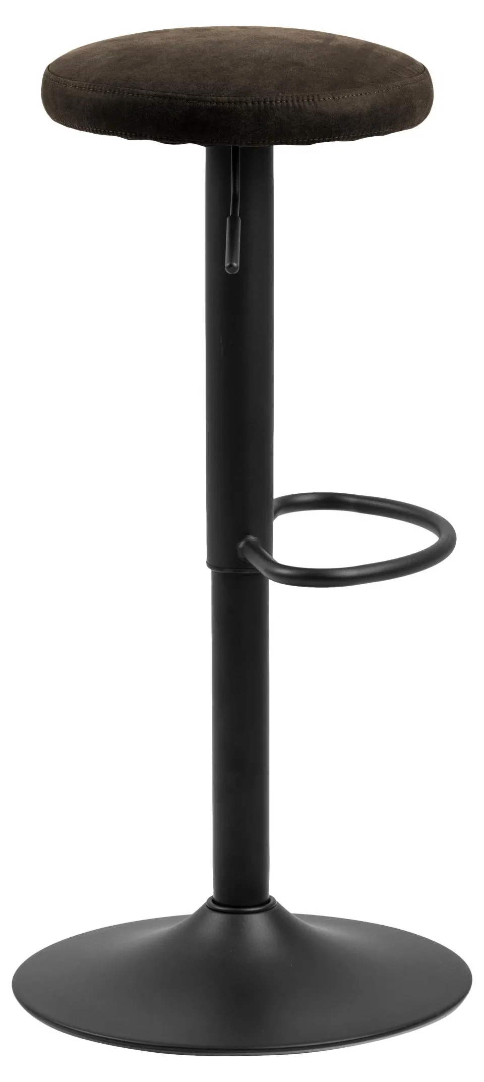 stołek barowy, podstawa metalowa, okrągła podstawa, poda stalowa, czarna konstrukcja