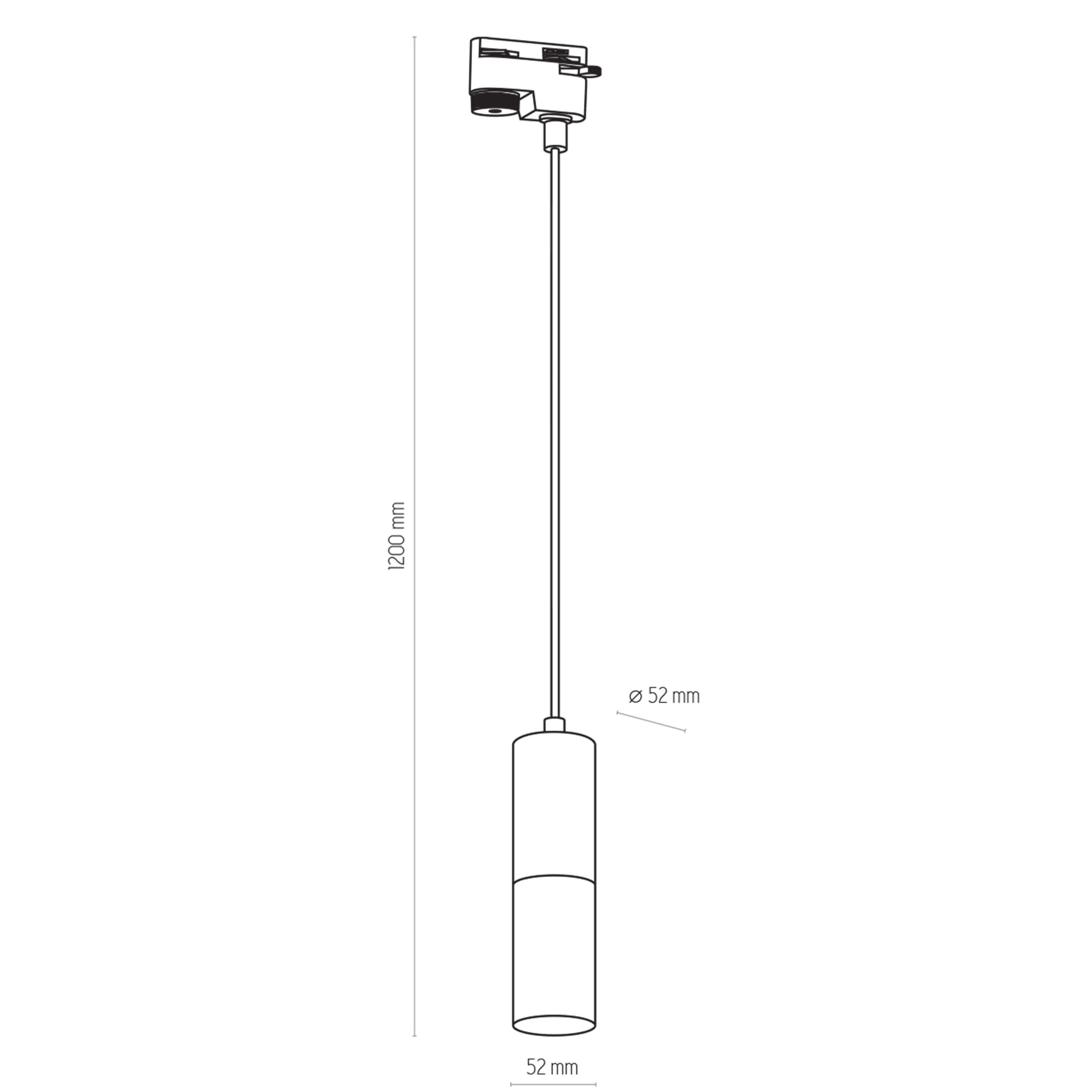 Lampa listwowa TRACER biała ze srebrnym elementem 120x5cm - TK_4402