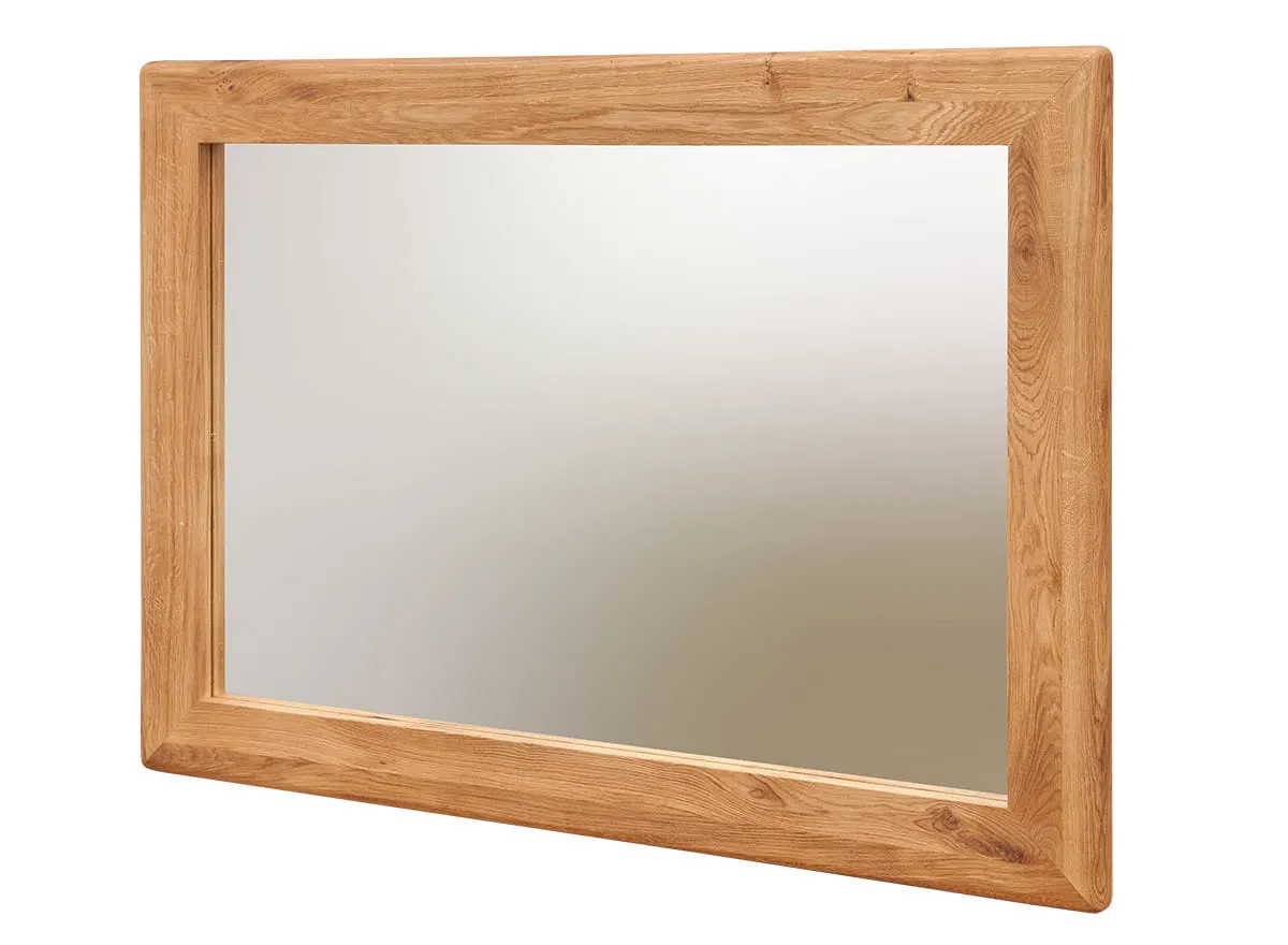 Lustro dębowe do przedpokoju mniejsze Gialo 70x100x3 cm - 2SGIA06