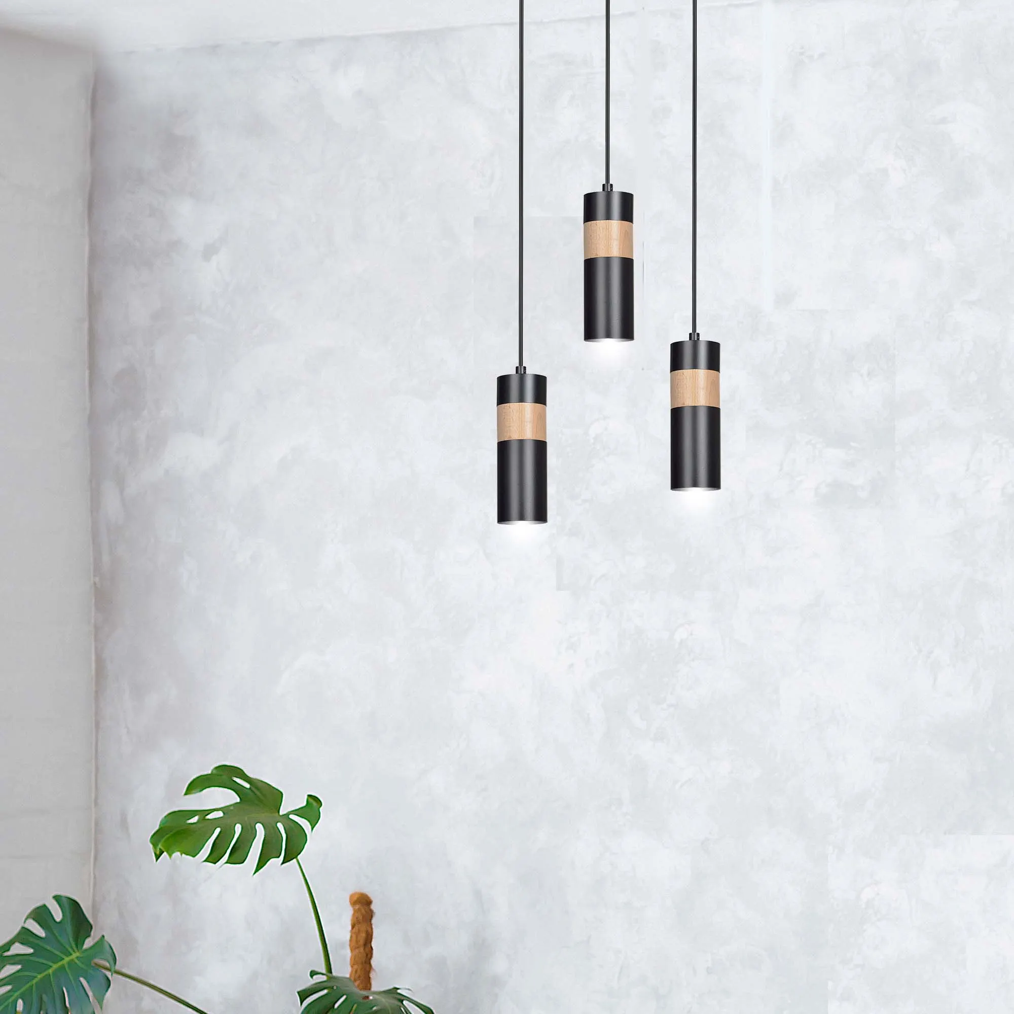 Lampa wisząca AKARI Czarny 732/1 - 732/1