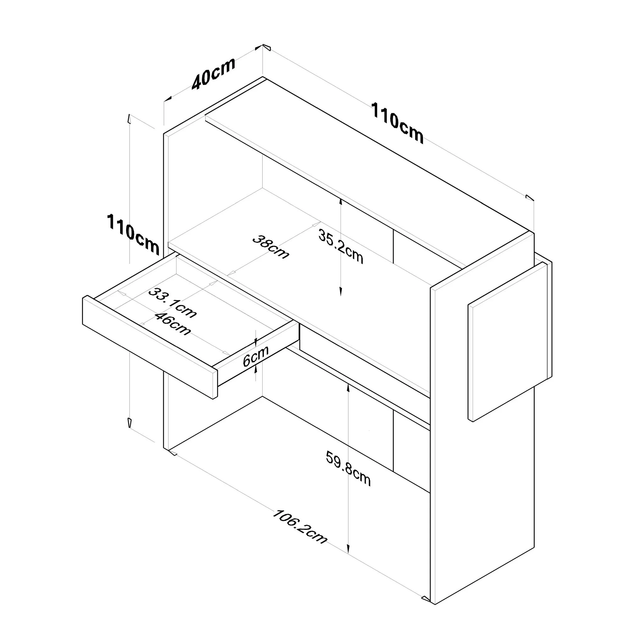 szafka, meble kuchenne, szuflada, kredens, komoda