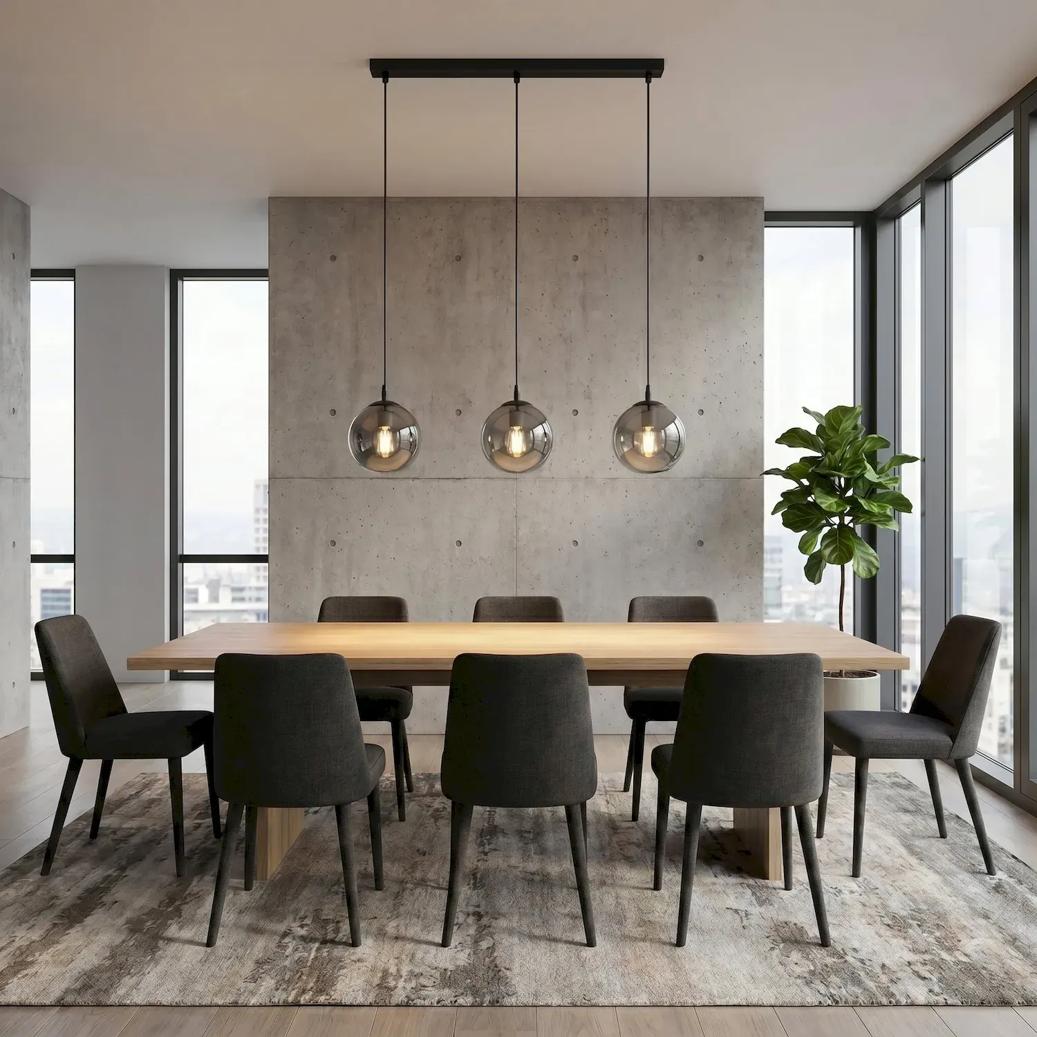 Lampa wisząca COSMO czarny grafitowy - 712/3