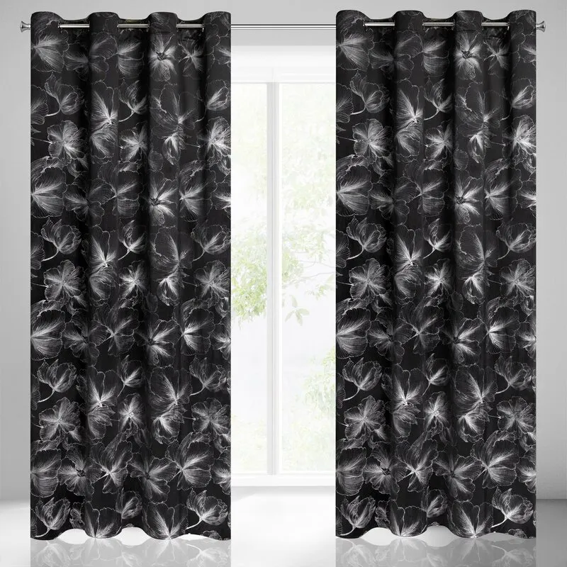 ZASŁONA STELLA 140X250 CM CZARNY