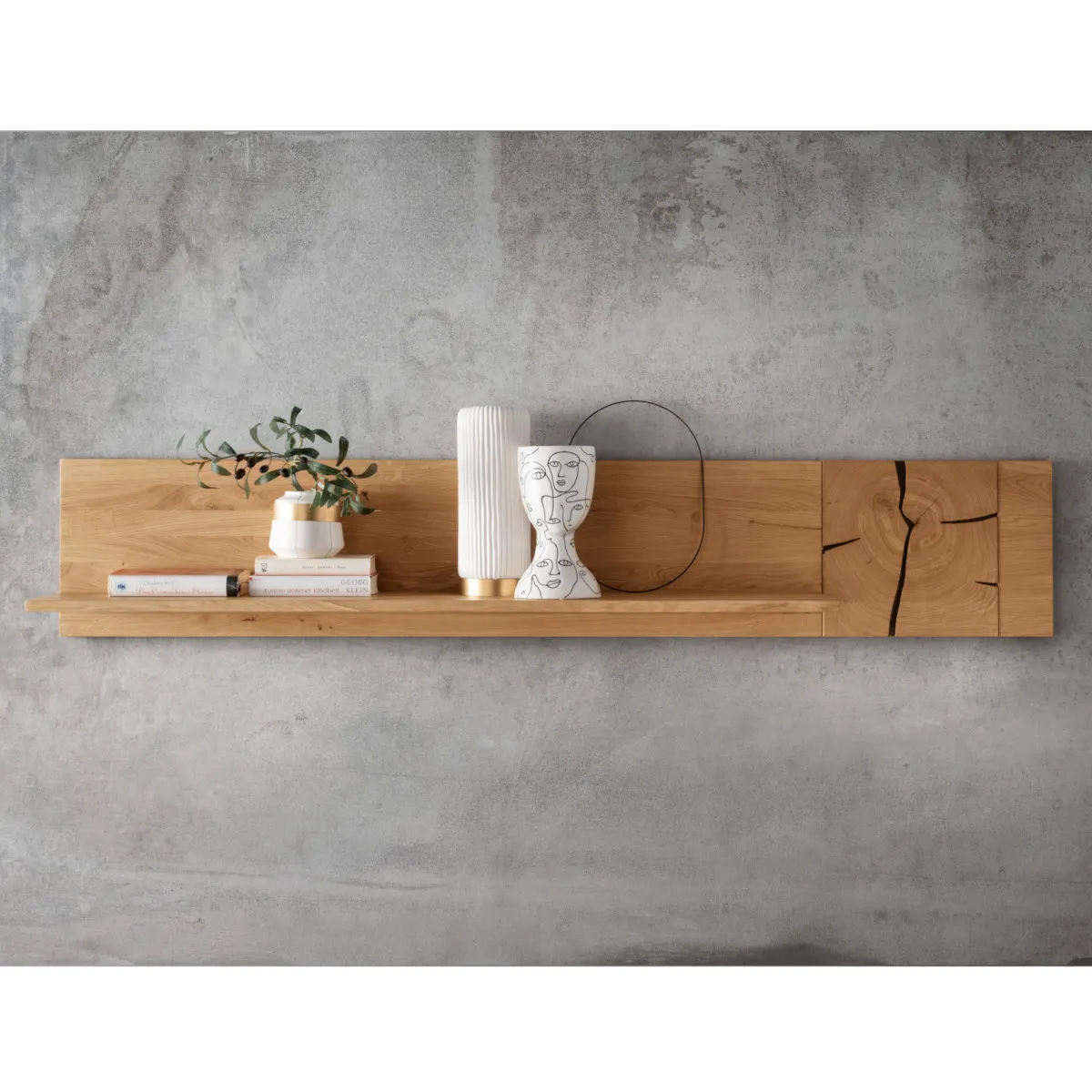 Półka dębowa drewniana PRESENT 179 cm - GK_103623110202
