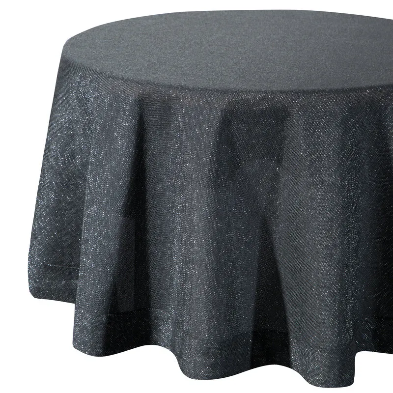 OBRUS STELLA 1 O 150 CM CZARNY - EU_424854