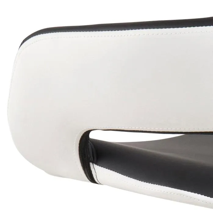 pasek, torba, białe, czarne, skórzany