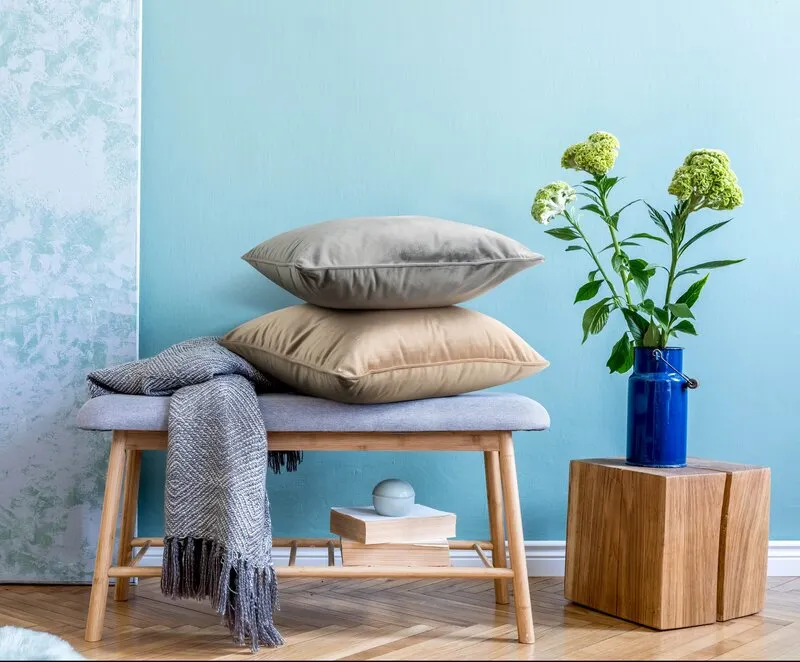 POSZEWKA SIBEL 45 X 45 CM SZAROBEŻOWY - EU_421264