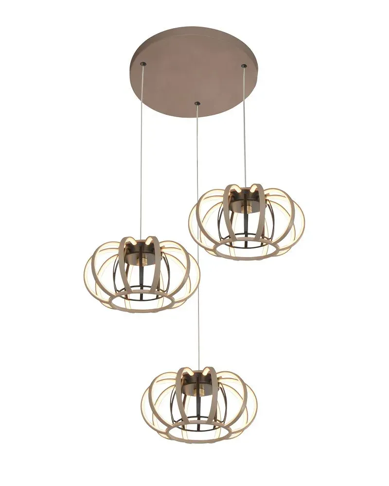 Lampa wisząca SALO 3 LED kaszmirowy czarny