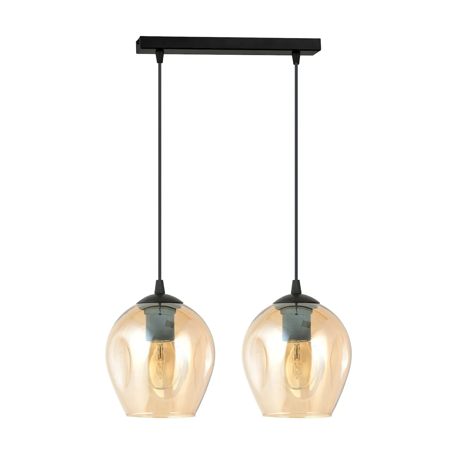 Lampa sufitowa ISTAR 2 czarny miodowy