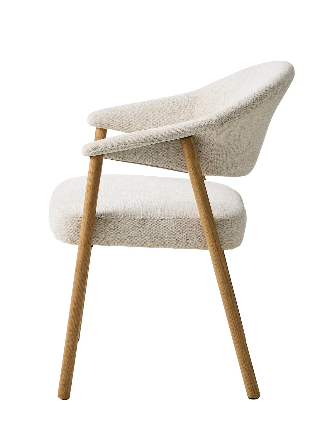 Krzesło z podłokietnikami ELK Harmony 110 piaskowy naturalny — zdjęcie 5