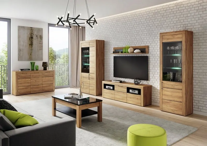 Półka wisząca KAMA dąb camargue 119x23x23cm - TH-100-1014