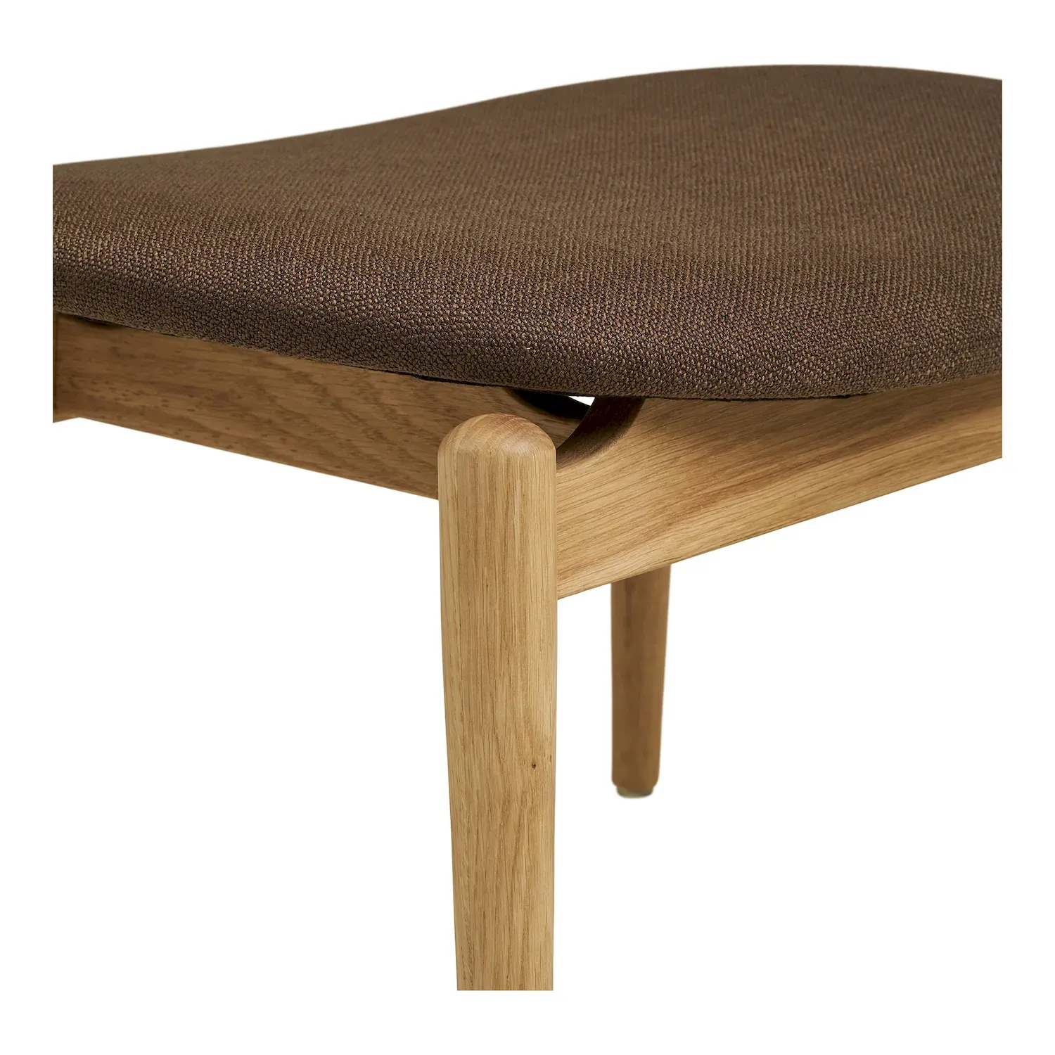 Podnóżek tapicerowany OLVERA 53x43cm brązowy naturalny - 1600010