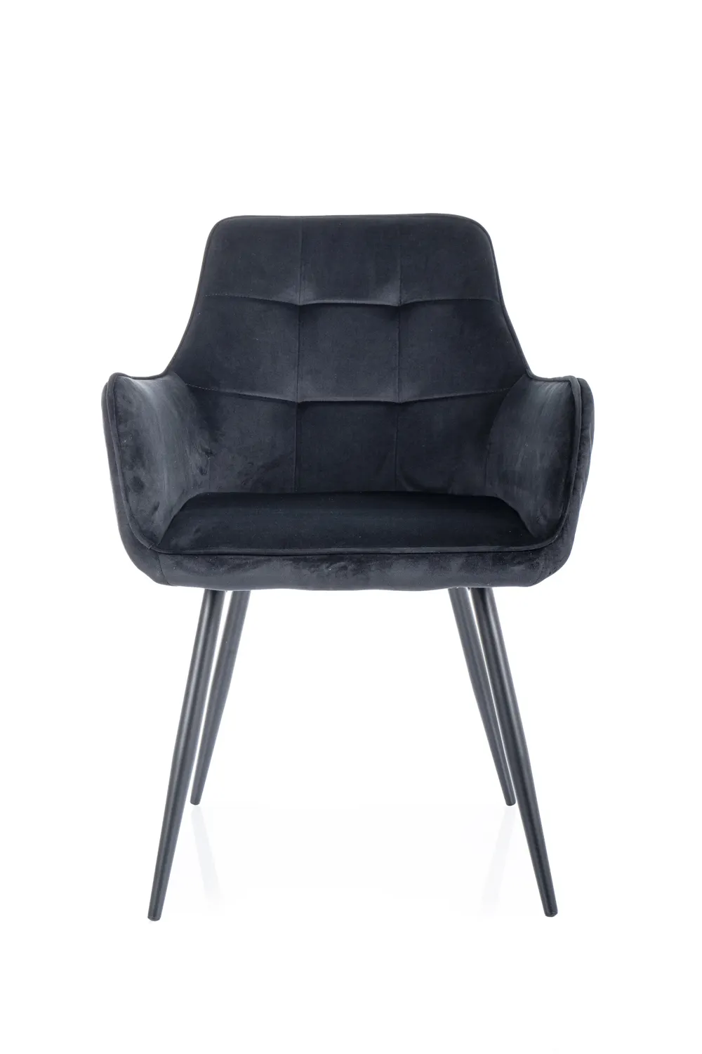 KRZESŁO LEMON VELVET CZARNY STELAŻ/CZARNY BLUVEL 19 - LEMONVCC