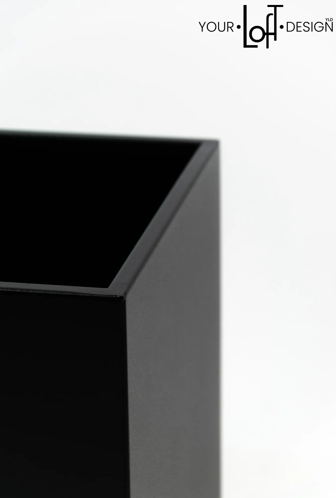 DONICZKA-osłonka na donice metalowa BORDEAUX XS czarna - LD_TZ000114