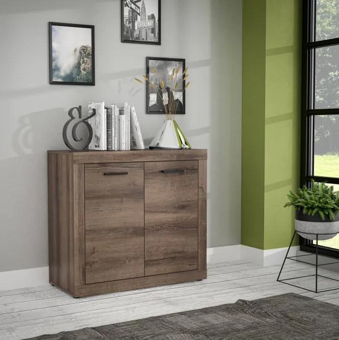 Komoda 2-drzwiowa TRASS 93 cm dąb szlachetny - TRAK221-D53