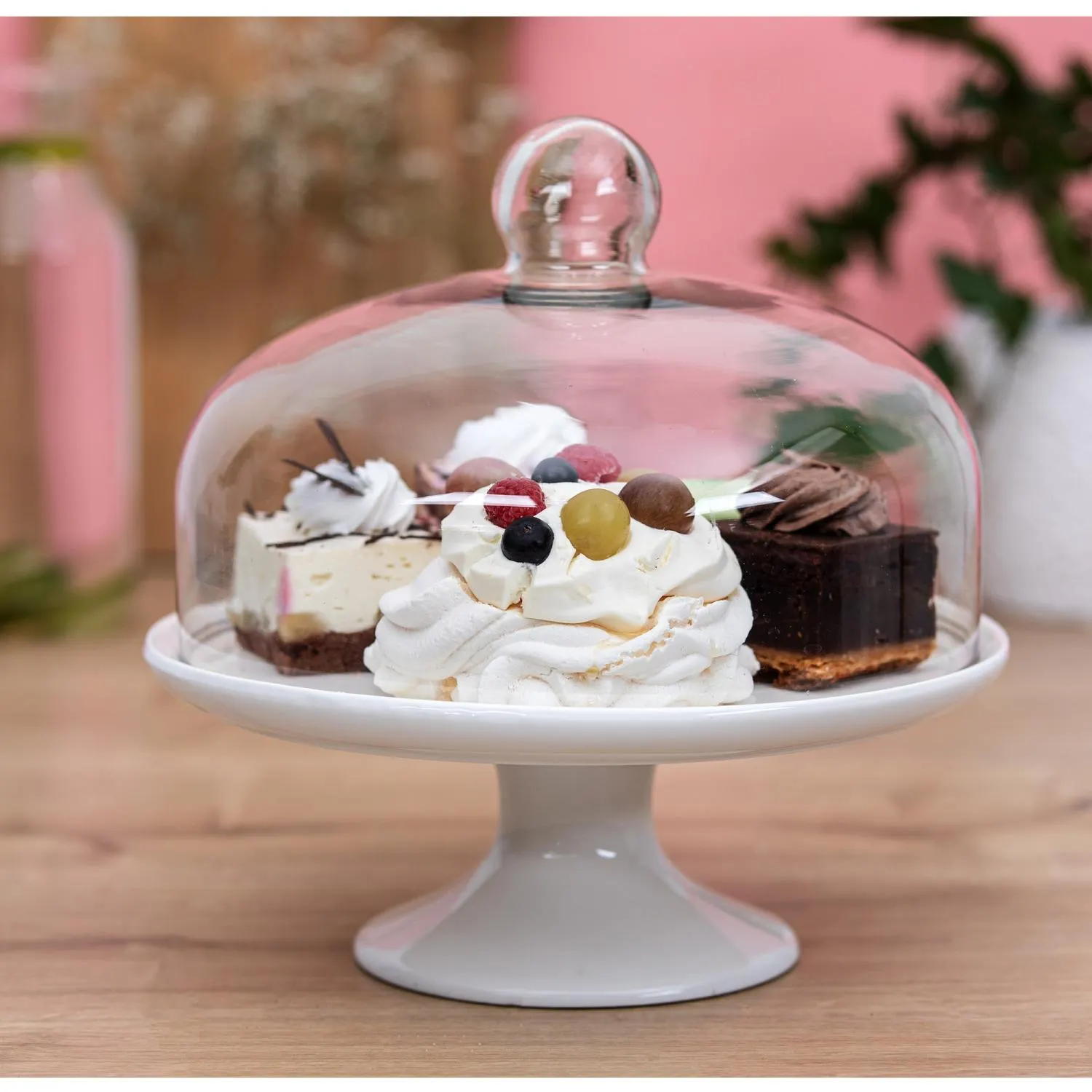 ciasto, tort, deser, whipped cream, owoce