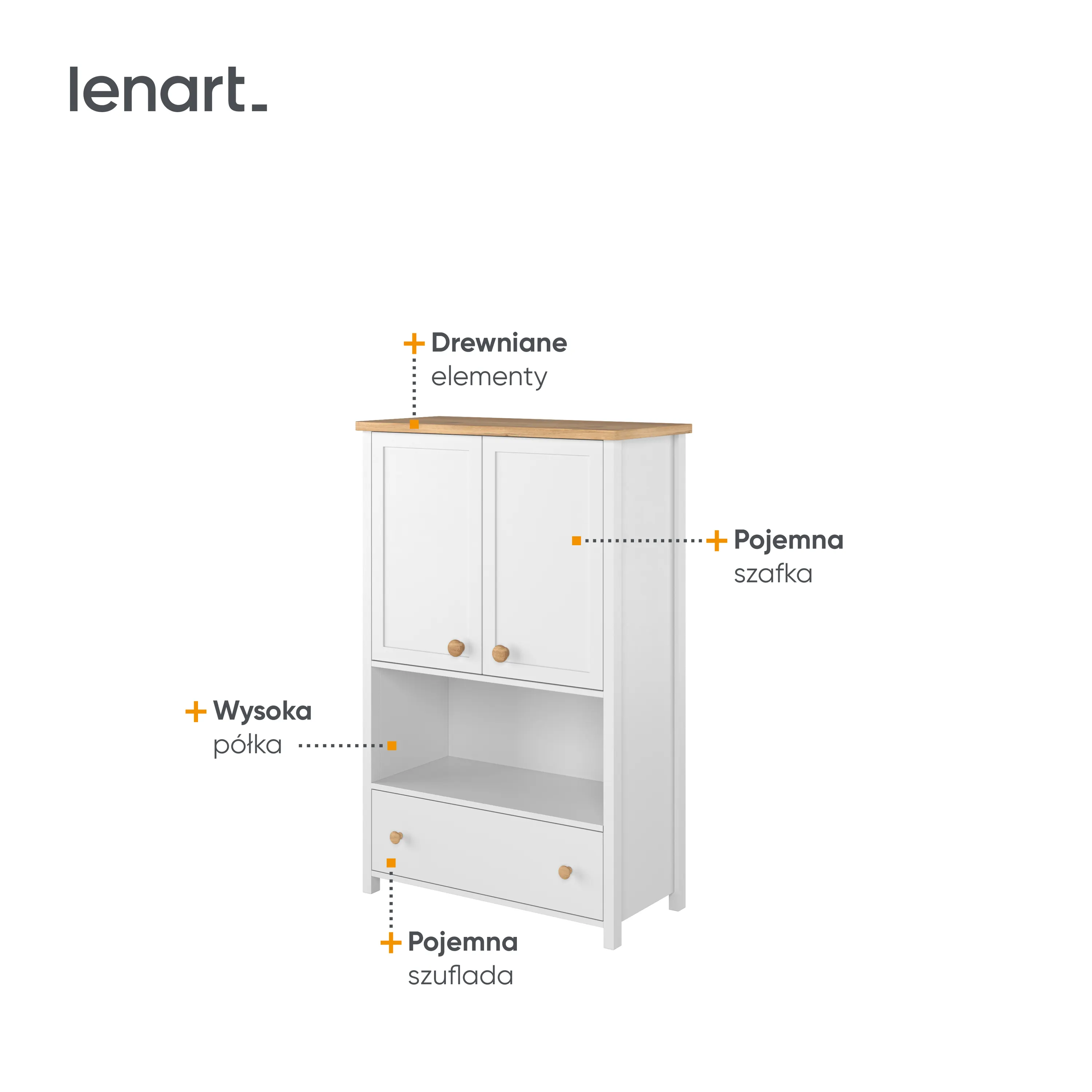 Komoda Story SO-11 biała - SO11BDN