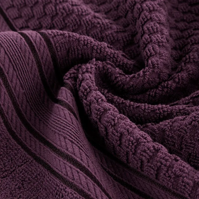 RĘCZNIK DAVOS (09) 70 X 140 CM CIEMNOFIOLETOWY - EU_463175