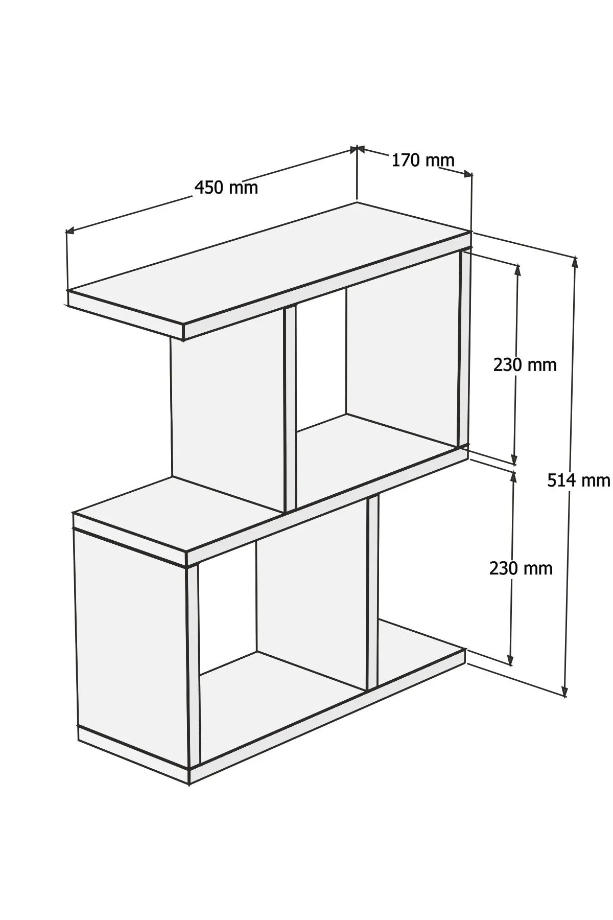Stolik boczny wielofunkcyjny ZET 45x17 cm trawertynowy beżowy