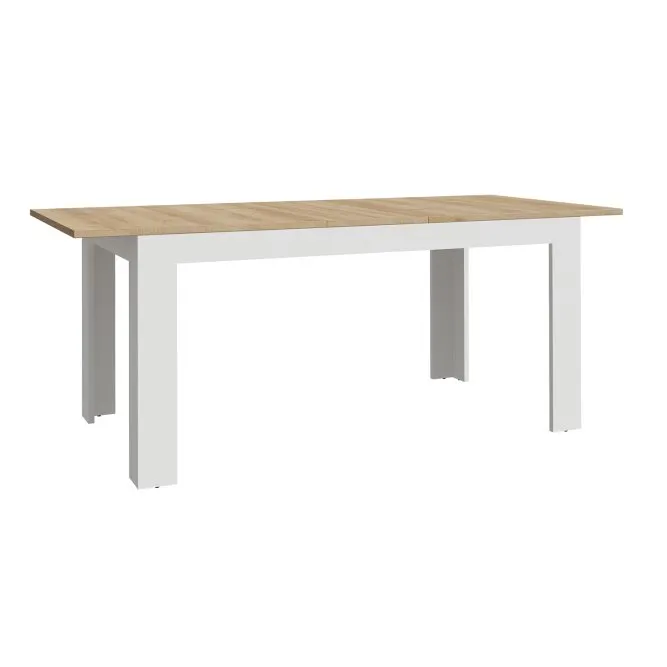 Stół rozkładany CHISBURY 90x160-206 dąb riviera, modrzew jasny sibu - XELT161-M482