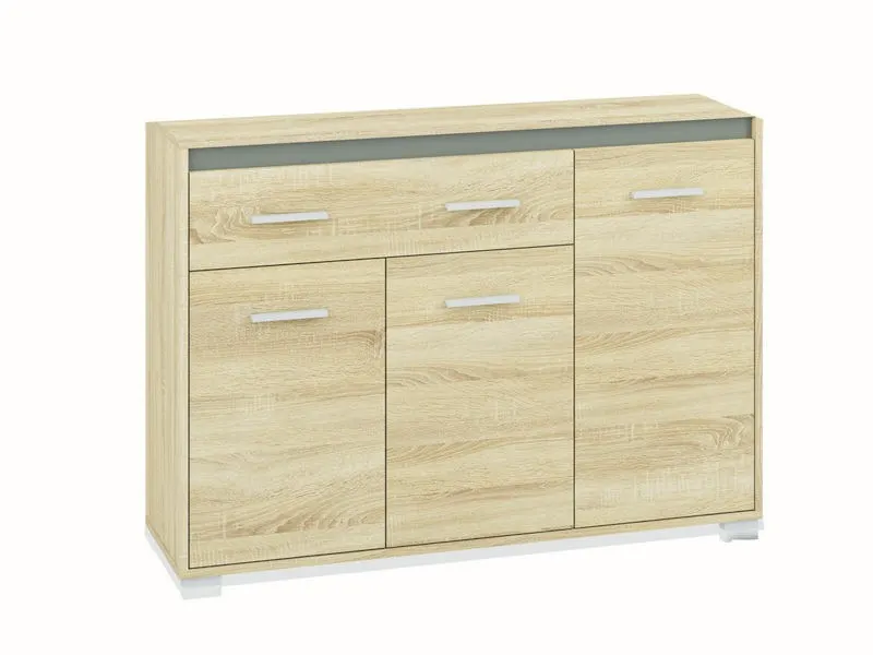 Komoda 3-drzwiowa z szufladą AVO 13 sonoma jasna - 1AVO13-001