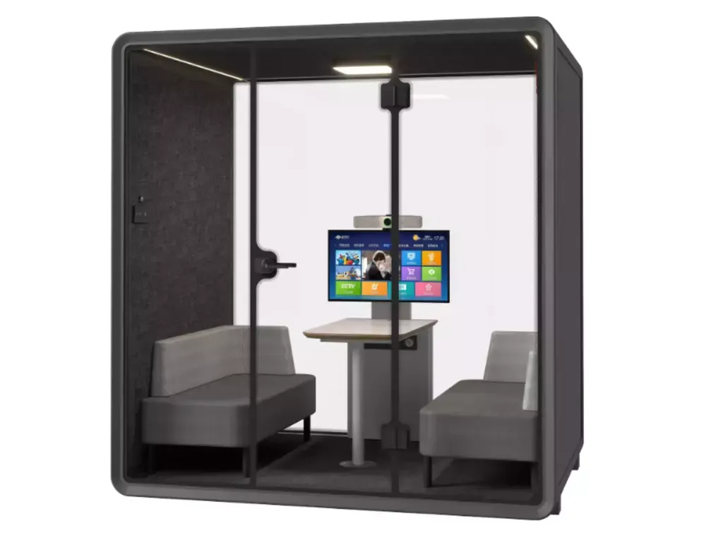 Kabina Budka akustyczna wygłuszająca LARGE BOTH ST - szary, czarny Kabina Budka akustyczna wygłuszająca LARGE BOTH ST - szary, czarny