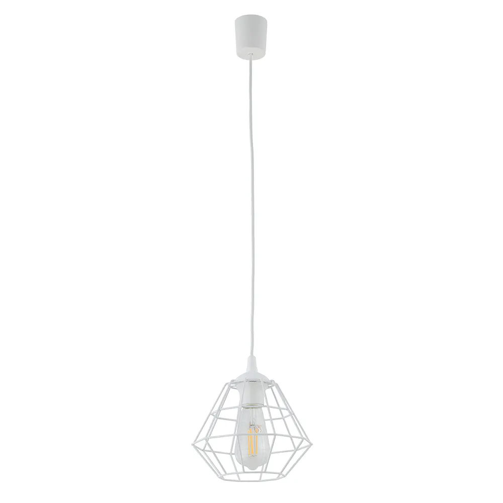 Lampa wisząca DIAMOND biała 110x22cm