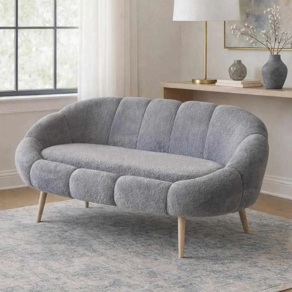Sofa 2-osobowa LIDA szary - ASI_251BLS1113