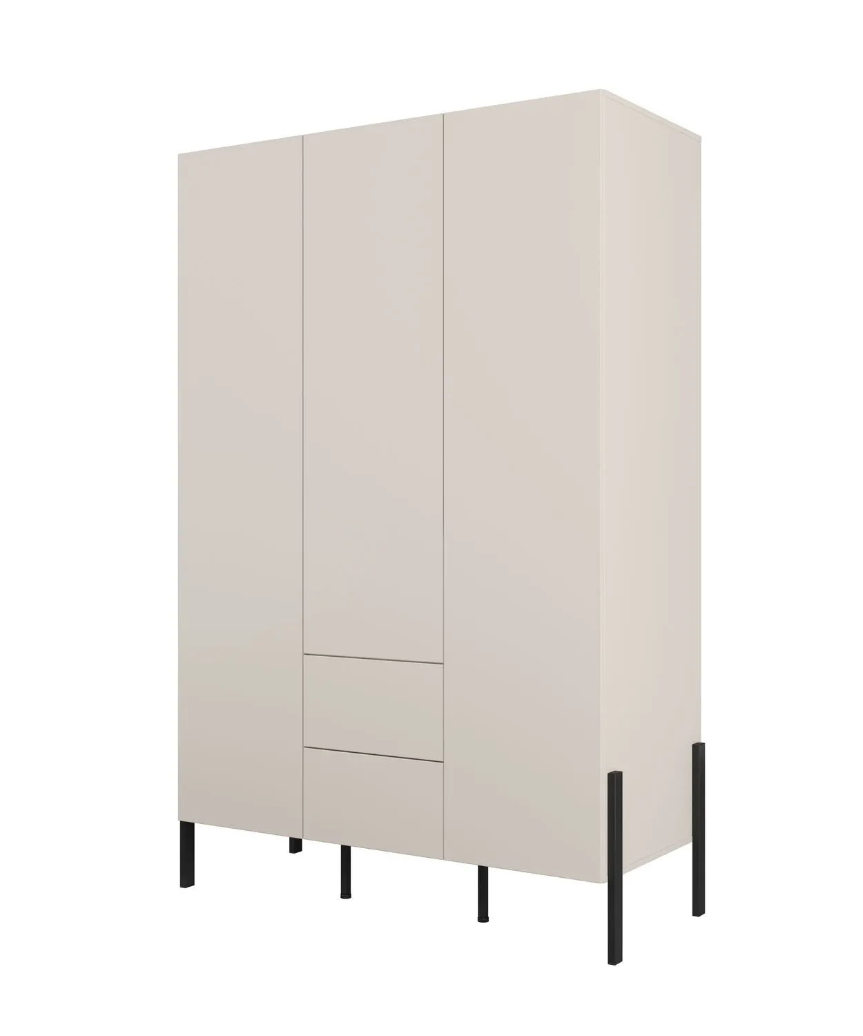 Szafa 3-drzwiowa z szufladami JUKON S 139x210 kaszmirowa