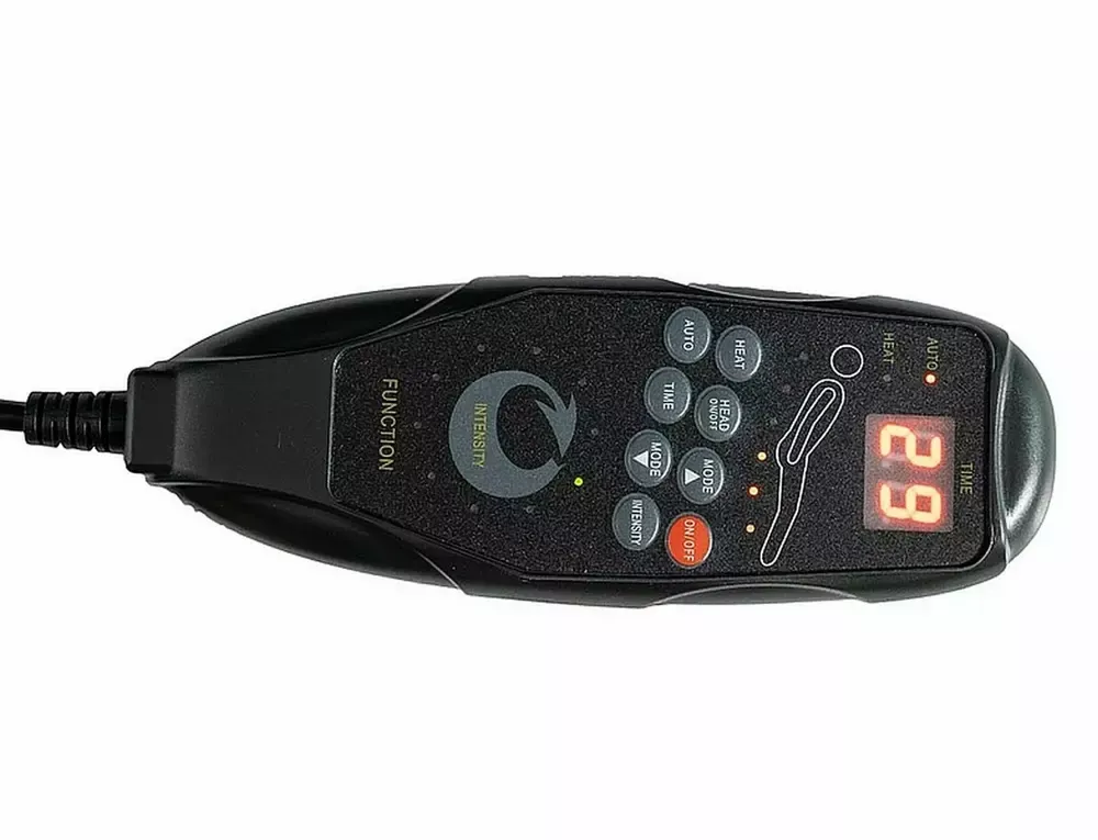 Fotel rozkładany NEPTUN M (funkcja masażui podgrzewania) VELVET czarrny BLUVEL 19 - NEPTUNMVC