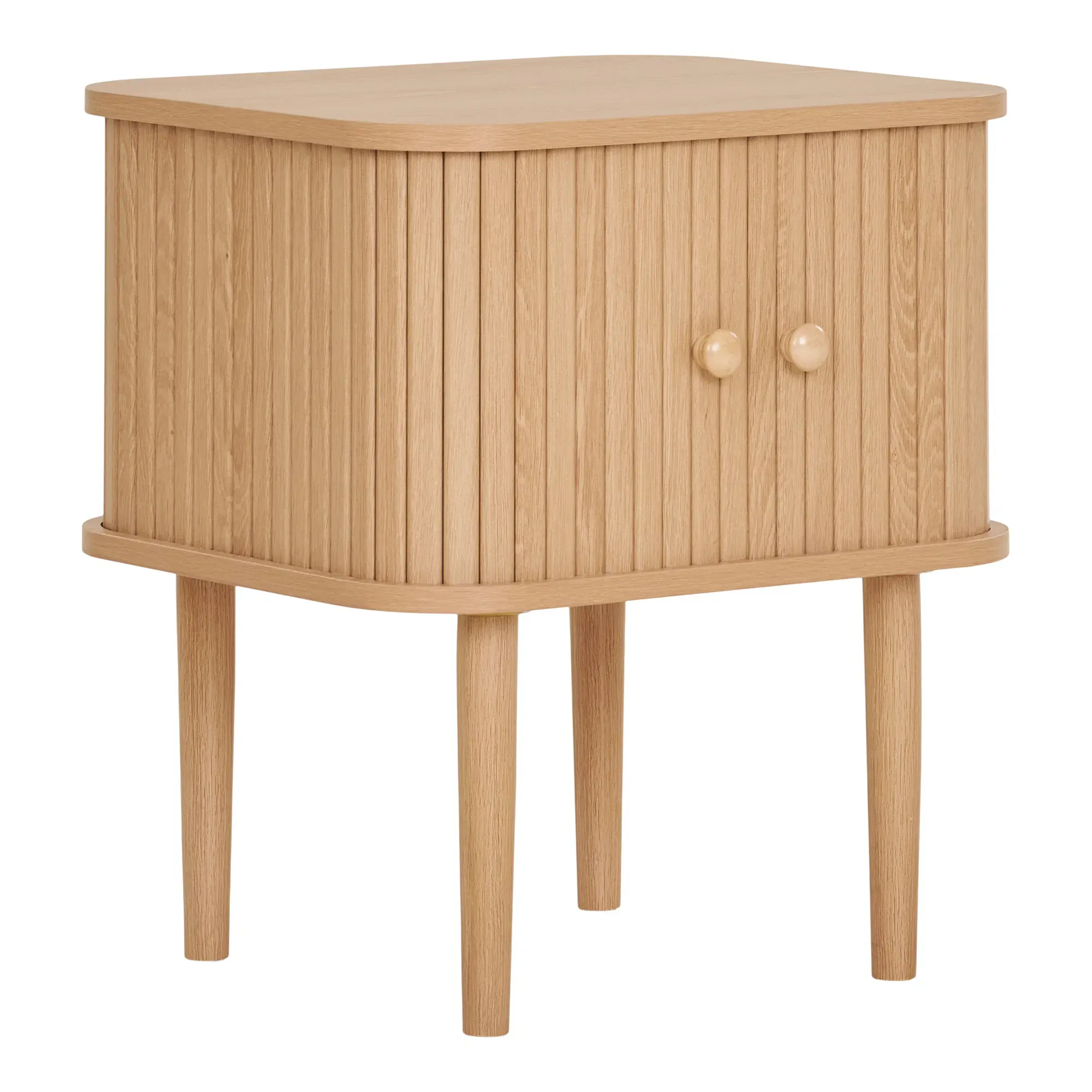 Szafka nocna NIKKO 2-drzwiowa 45x40x50 cm - naturalny Szafka nocna NIKKO 2-drzwiowa 45x40x50 cm - naturalny