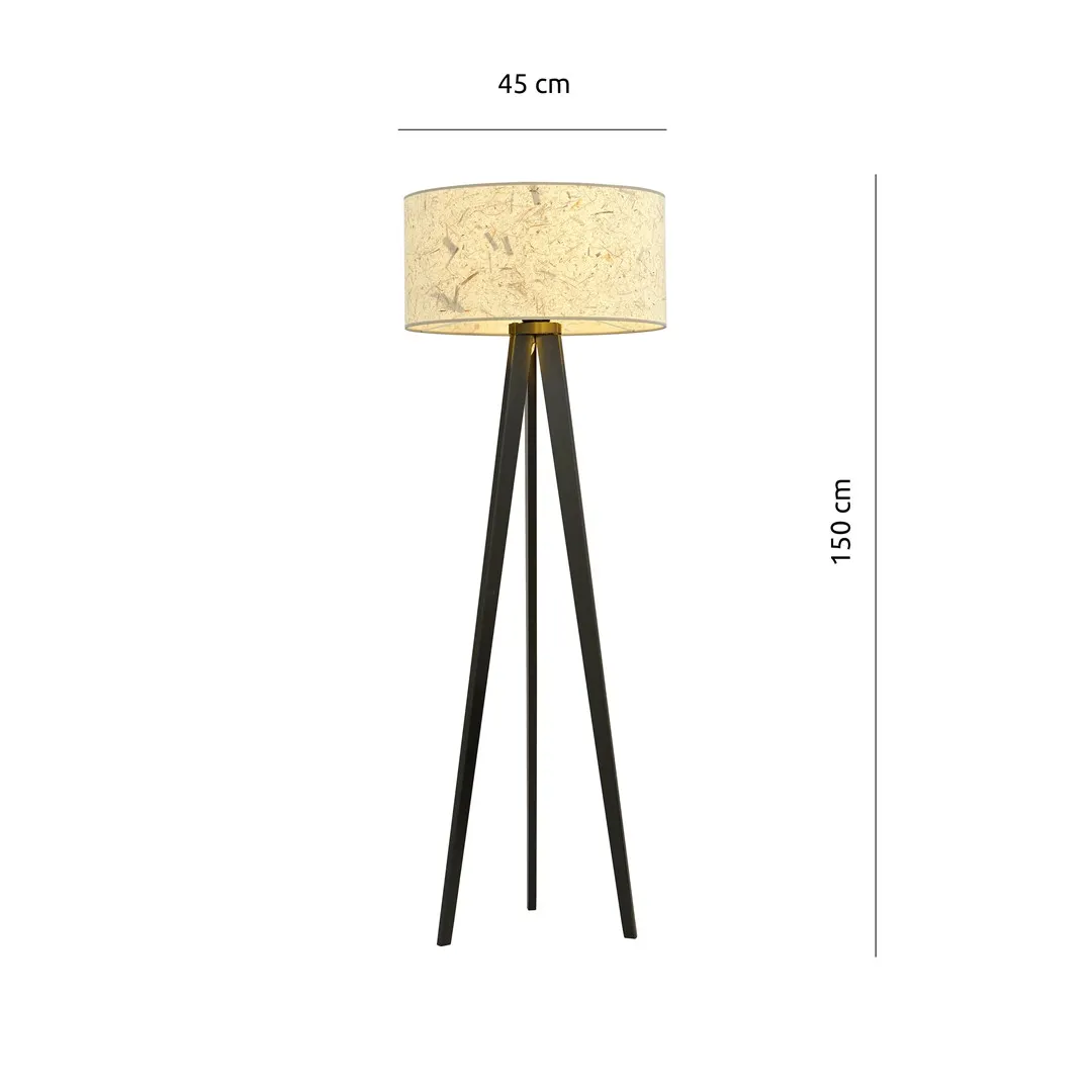 Lampa stojąca ASTON LP3 czarny naturalny — zdjęcie 6