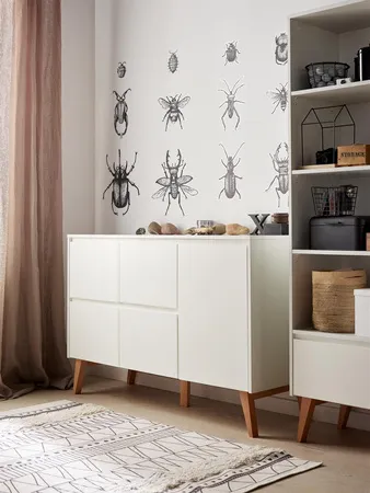 Regał wysoki z szufladą SWING 65x199 biały