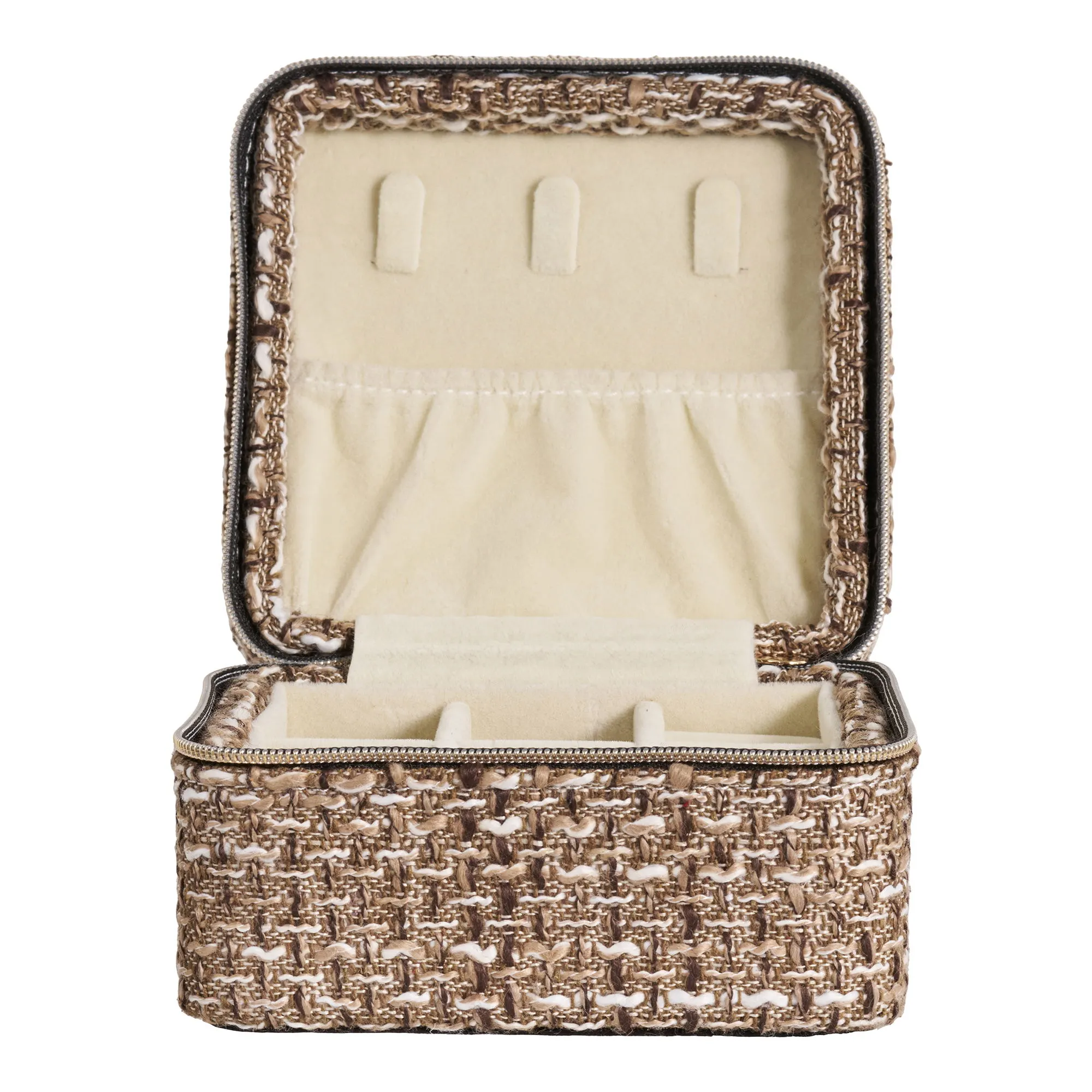 Szkatułka na biżuterię SAFI 11x11x65 cm brązowa - 1800050