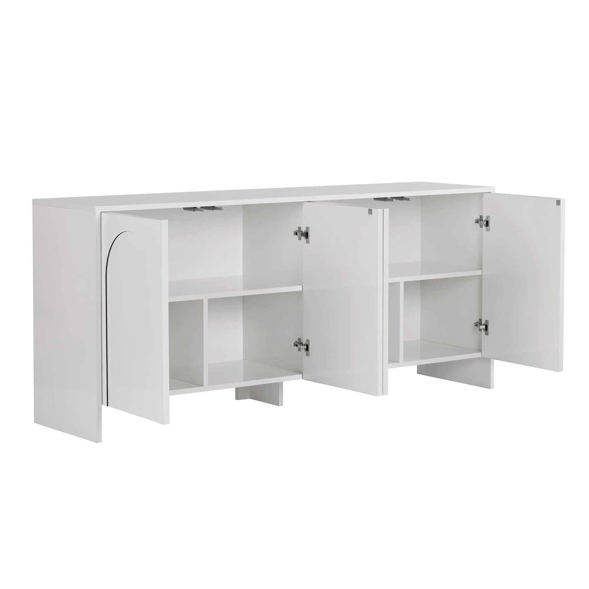Komoda 4-drzwiowa ARLEN 180 cm biała - ASI_903NRD1106