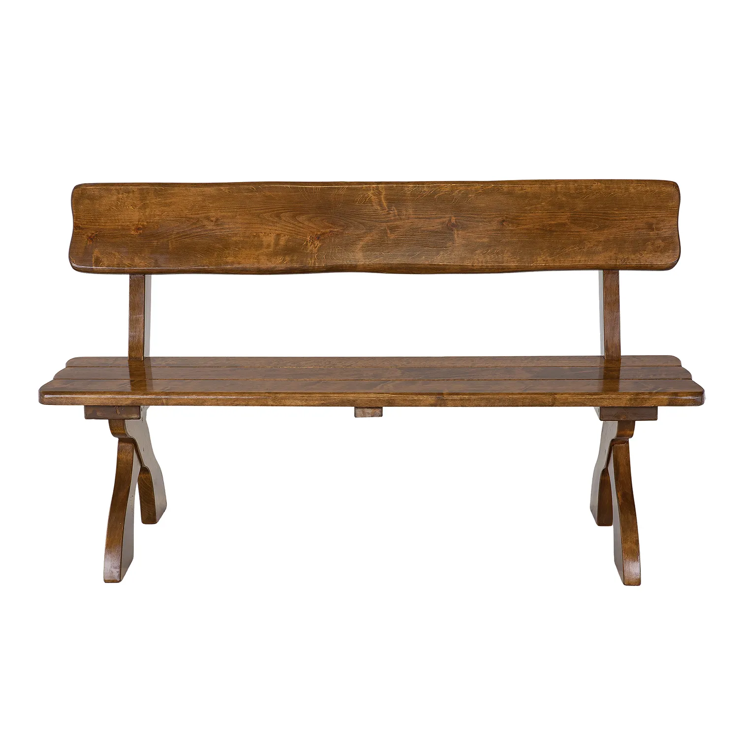 Ława ogrodowa drewniana DYLAN 150 cm olcha kolor dąb lakierowane - DR_MO102_LAWA_S150