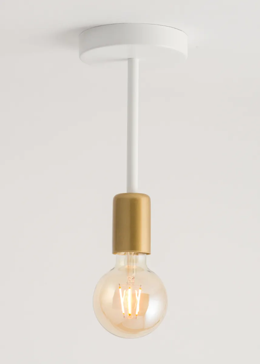 Lampa sufitowa/plafon GINO 1 biało-złoty - SI_32377