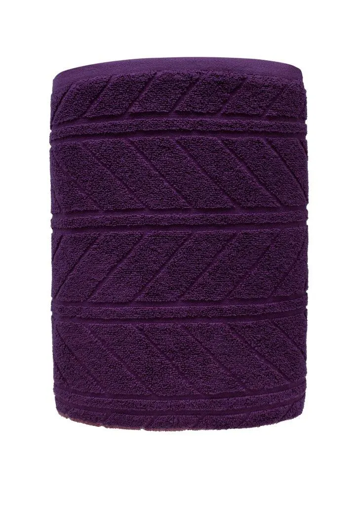 Ręcznik frotte RELIEF 30x50 gramatura 500 śliwkowy Meble, Akcesoria, Torba, torebka